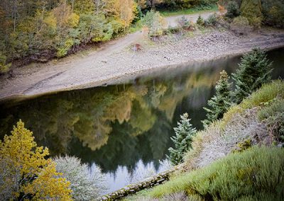 Reflets et ombres sur la rivière © Hélène Toulet